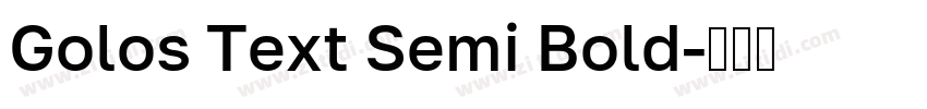 Golos Text Semi Bold字体转换